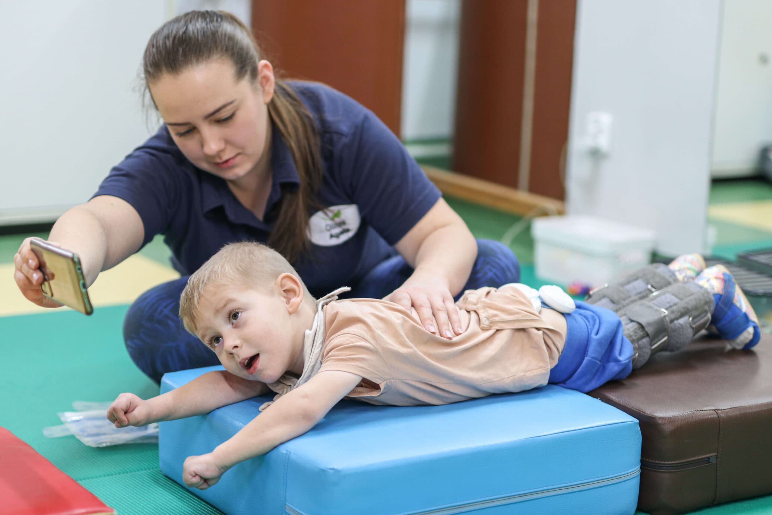 Fizjoterapia niemowląt Olinek Warszawa — zdjęcie z gabinetu I